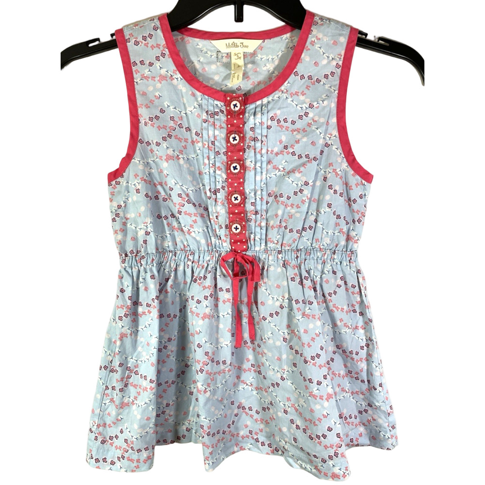 Matilda Jane Girls Size 8 Open Spaces Tunic Camp MJC Spring 2018 Floral